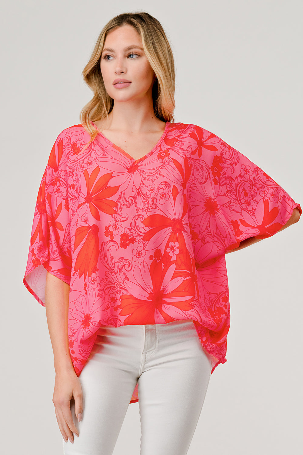 Riley Top Pink Floral