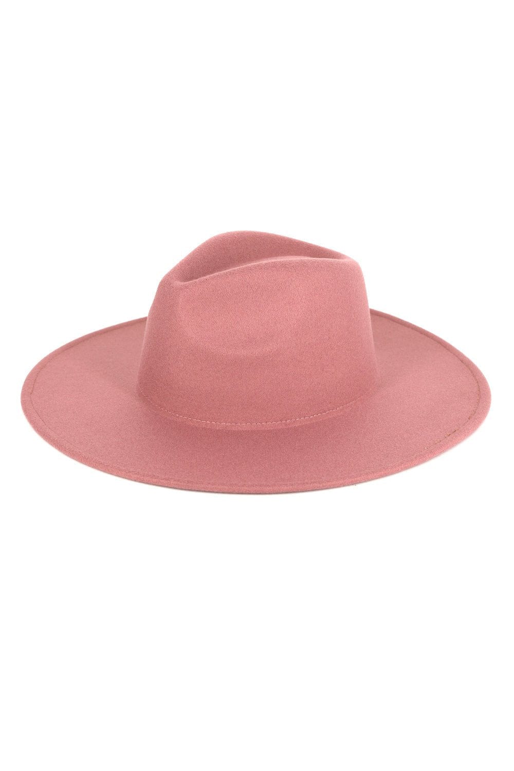 Fedora Felt Hat Wide Brim- Adjustable