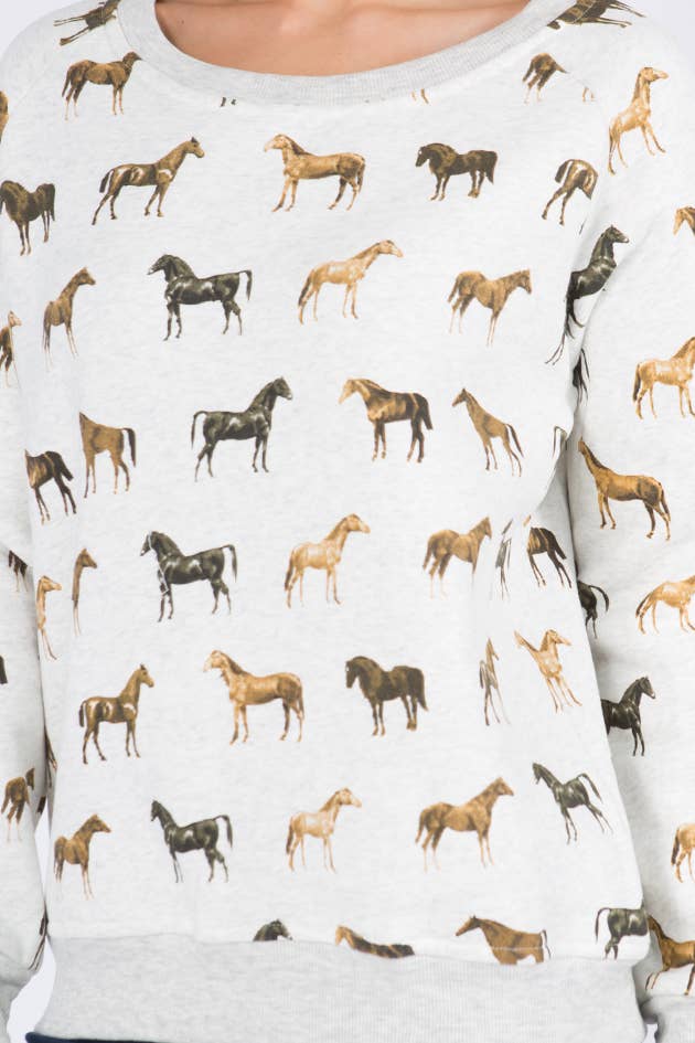 Derby Day Horse Sweatshirt