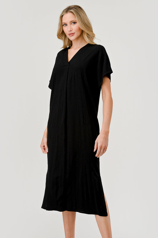 Aria Midi Dress- Black