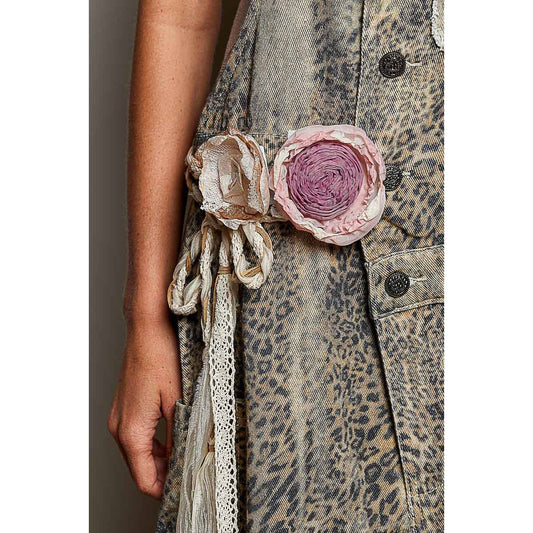 Belt Two Flower Natural