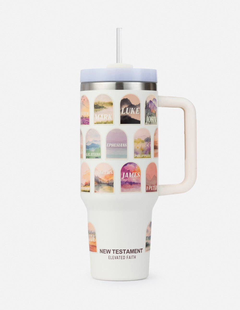 NT Bible 40 oz Tumbler - Cream