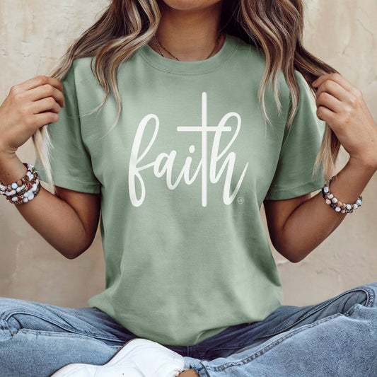 Inspirational Tee- Faith Green