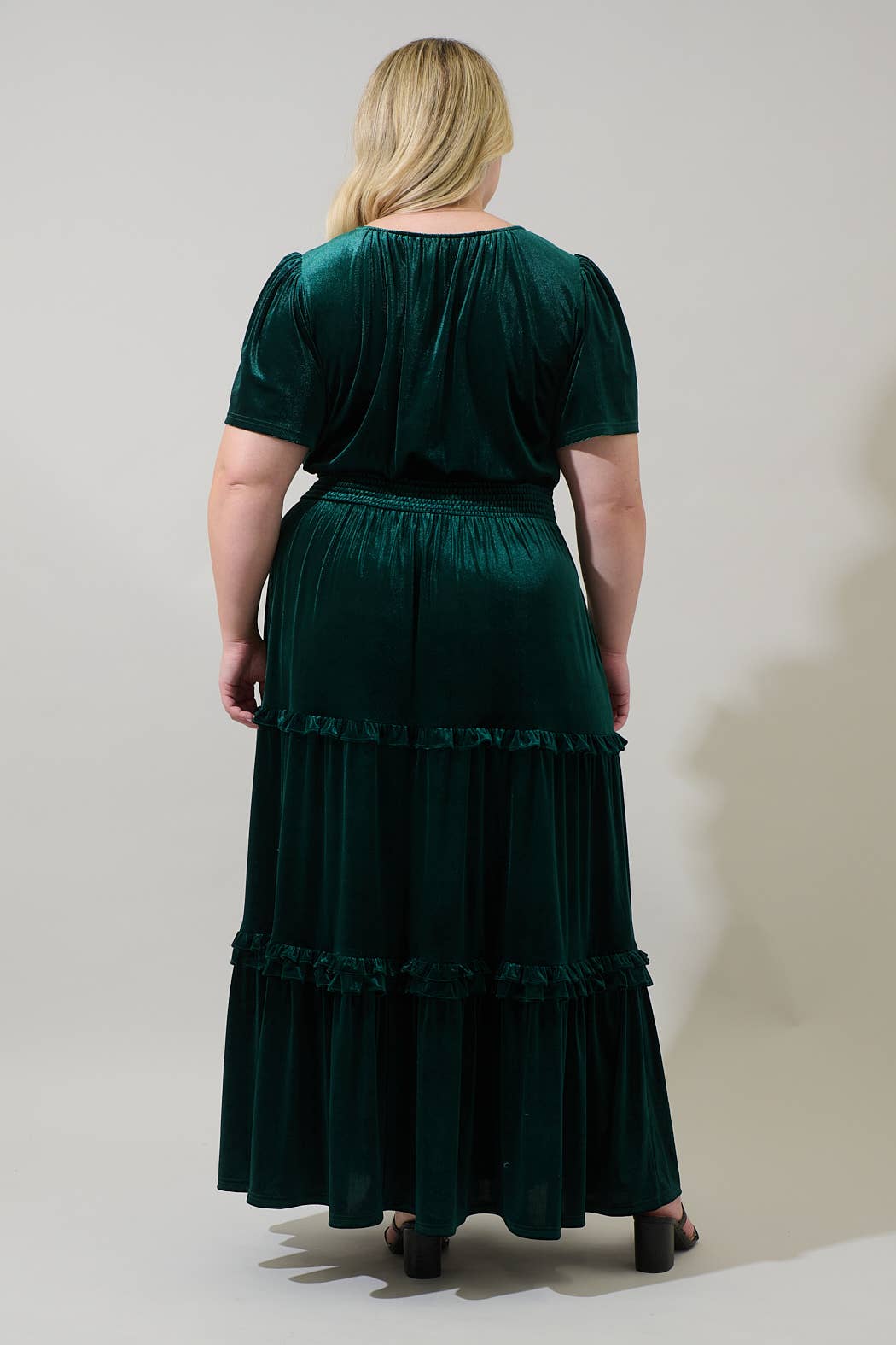 Juliete Velvet Maxi Dress- Emerald