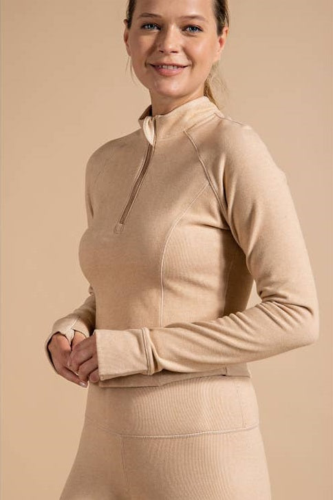 Jogger Top High Rise Camel