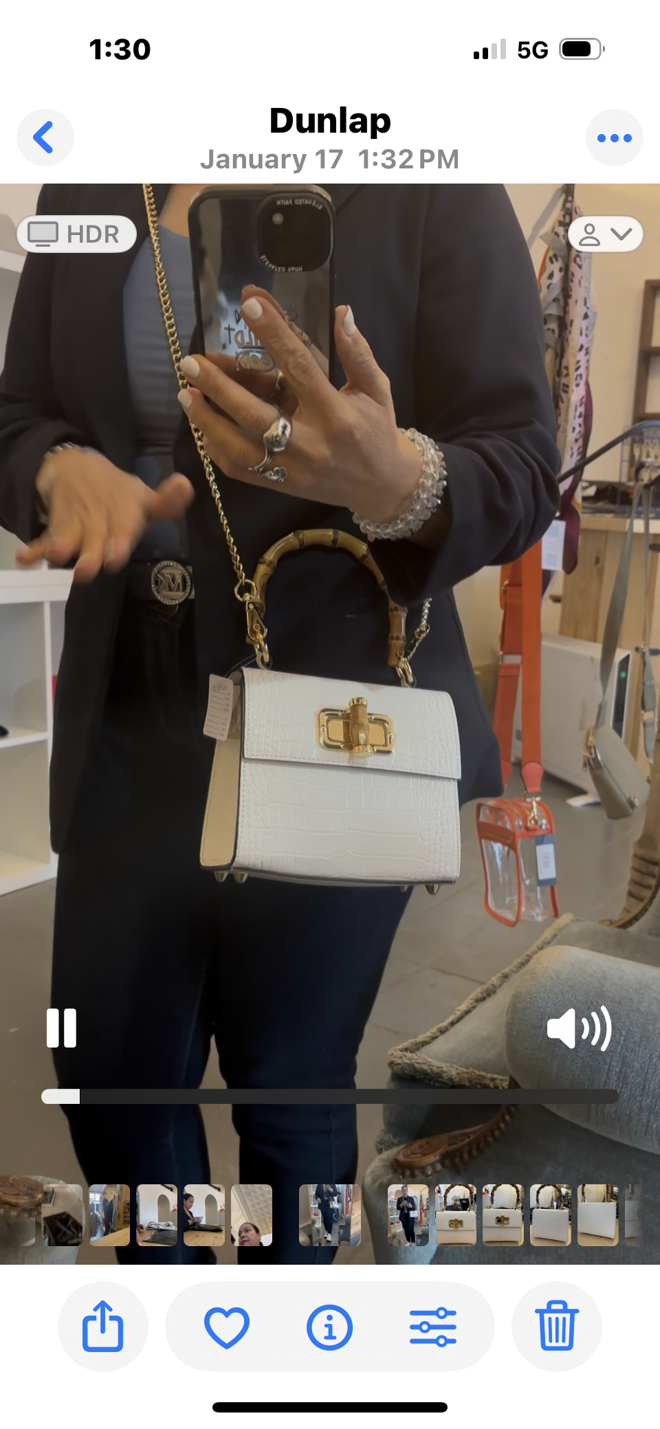 Daniella Small Croco Handbag