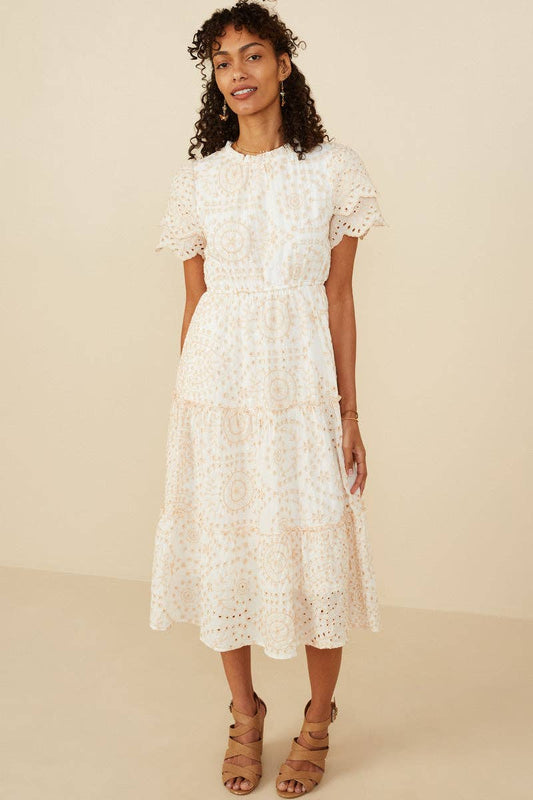 The Katherine Ivory Midi Dress