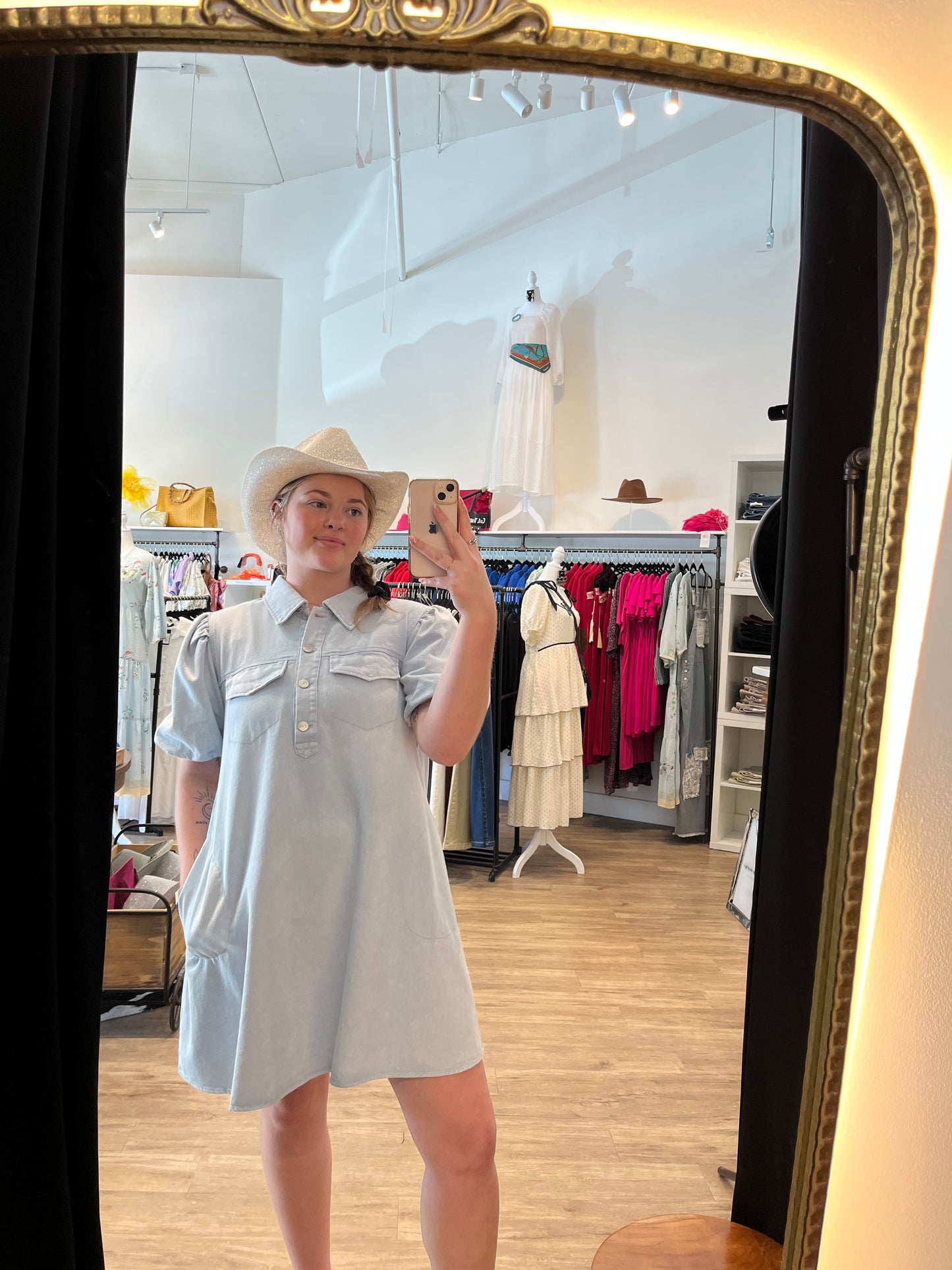 Daniella Denim -Cotton Dress