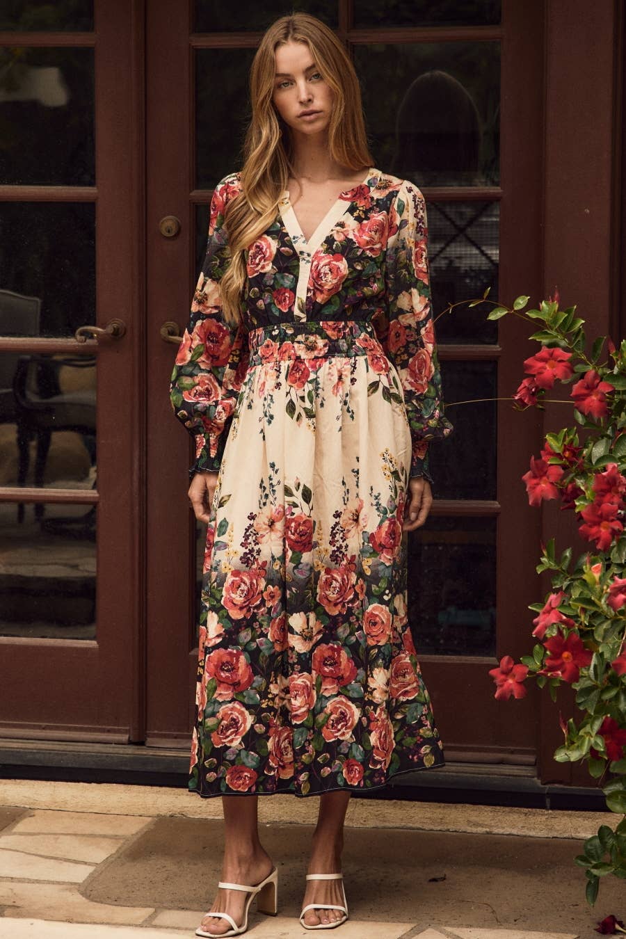 Caroline Maxi Dress- Cream