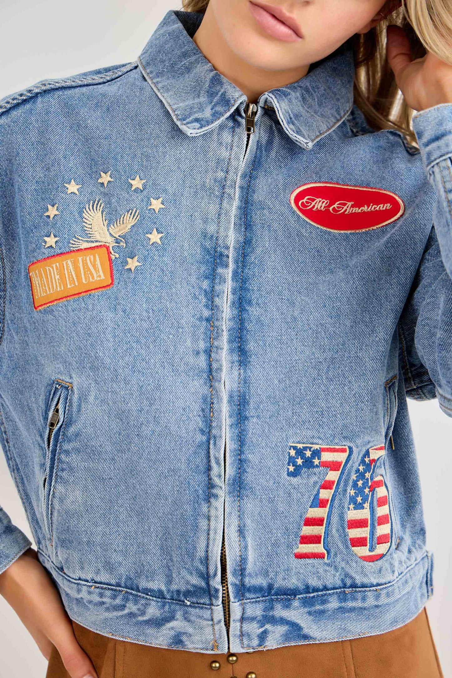 USA 76' Denim Blue Jacket
