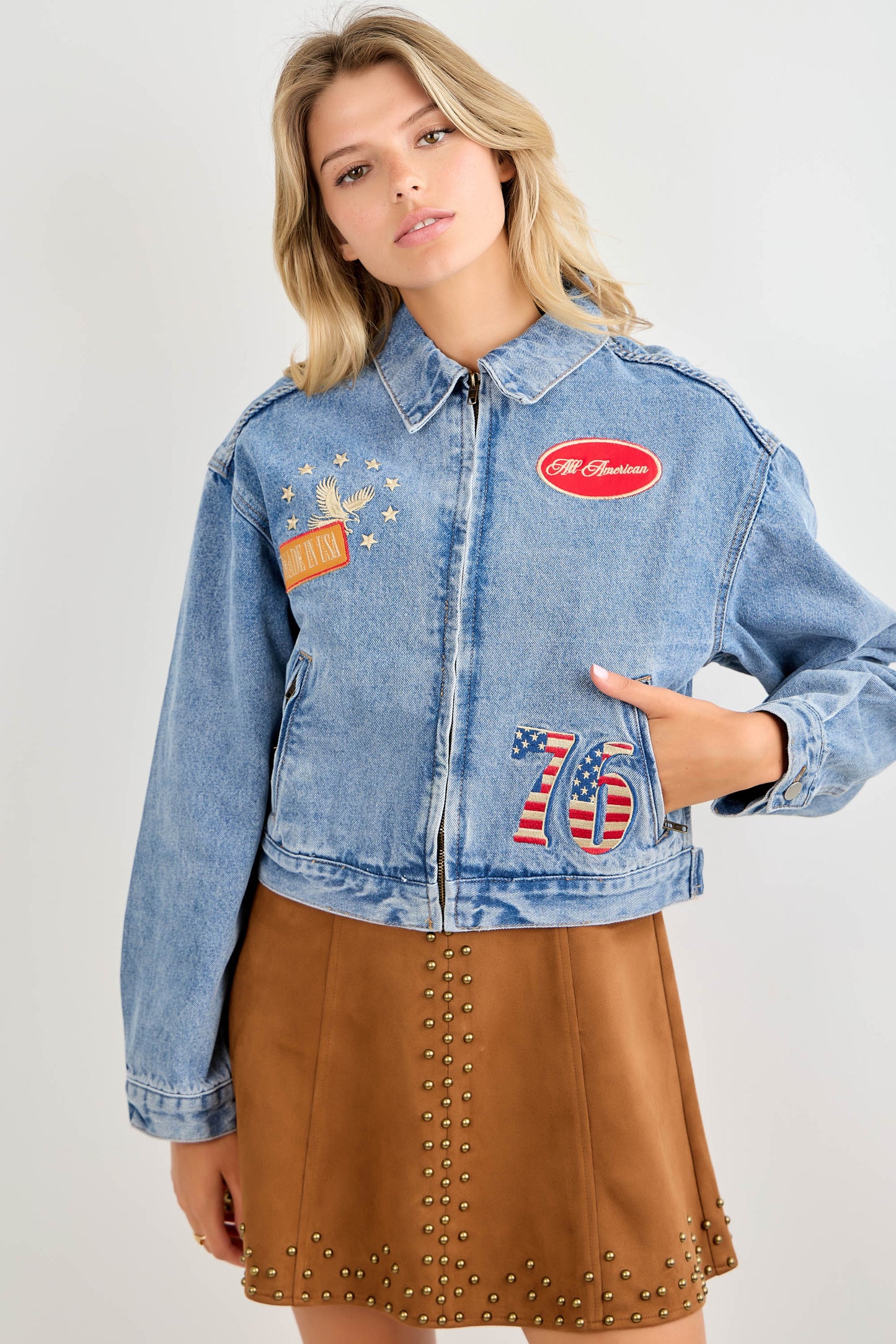 USA 76' Denim Blue Jacket