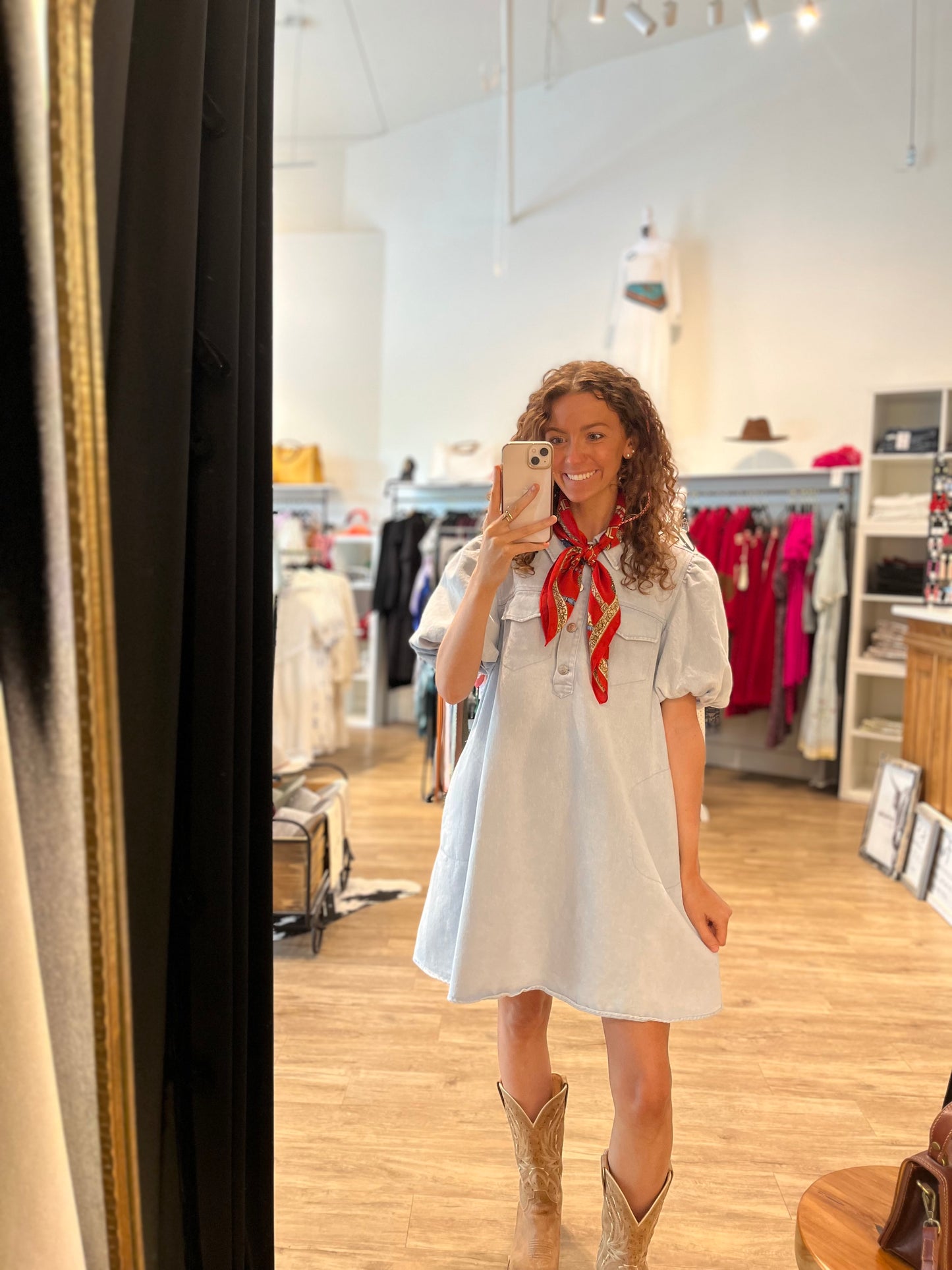 Daniella Denim -Cotton Dress