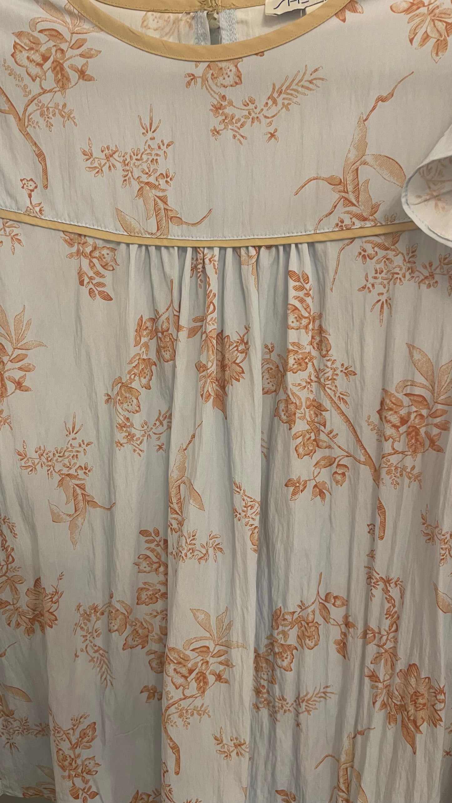 Mollie Babydoll Top- Light Blue