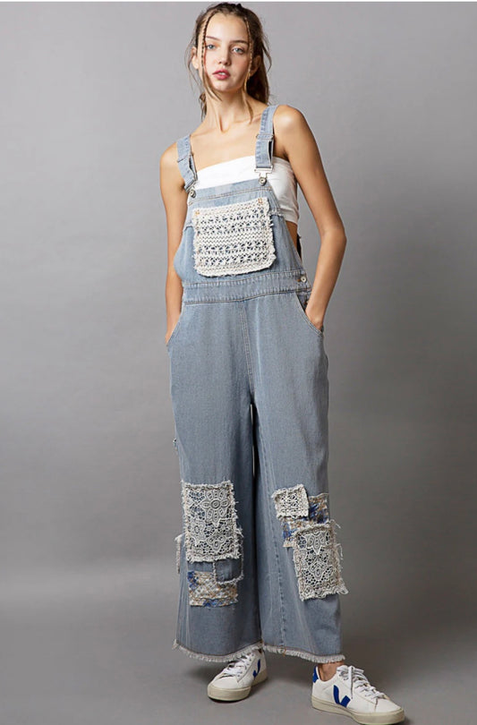 Callie Ray Relaxed Fit Overalls