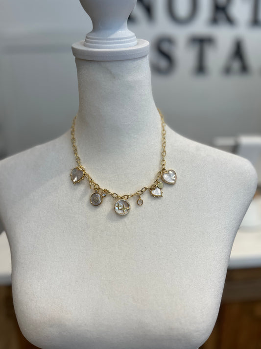 North Star Gold Charm Necklace