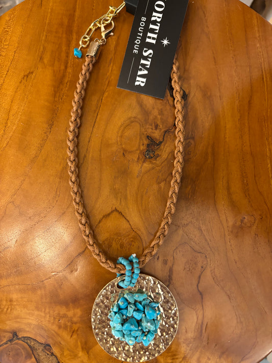 Turquoise Gold Necklace