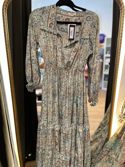 Summer Solstice Maxi Dress- Turquoise