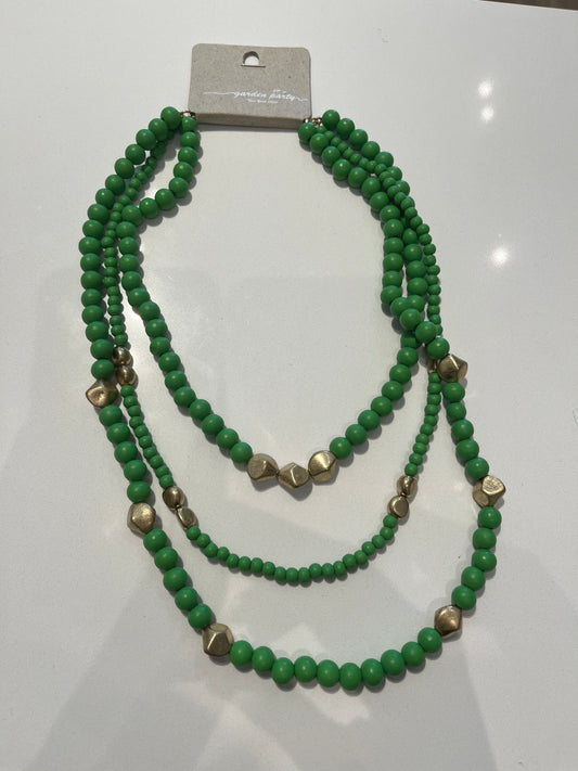 Triple Layer Beaded Necklace