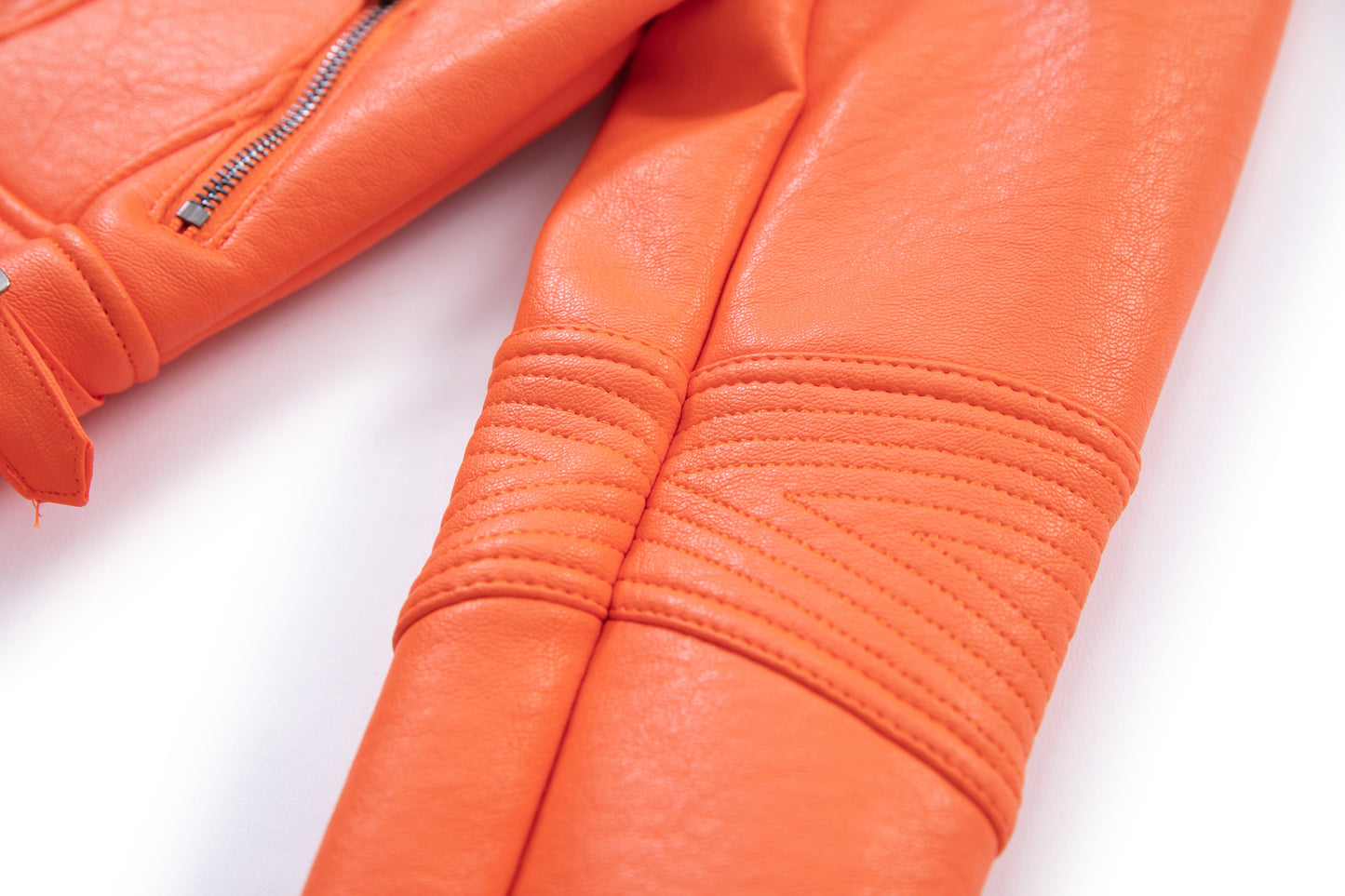 Bianca Jacket Vegan Leather- Orange
