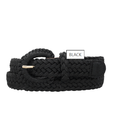 Belt-Braided Faux Leather