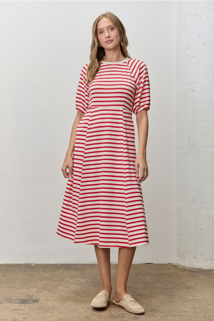 Bianca Striped Midi Dress