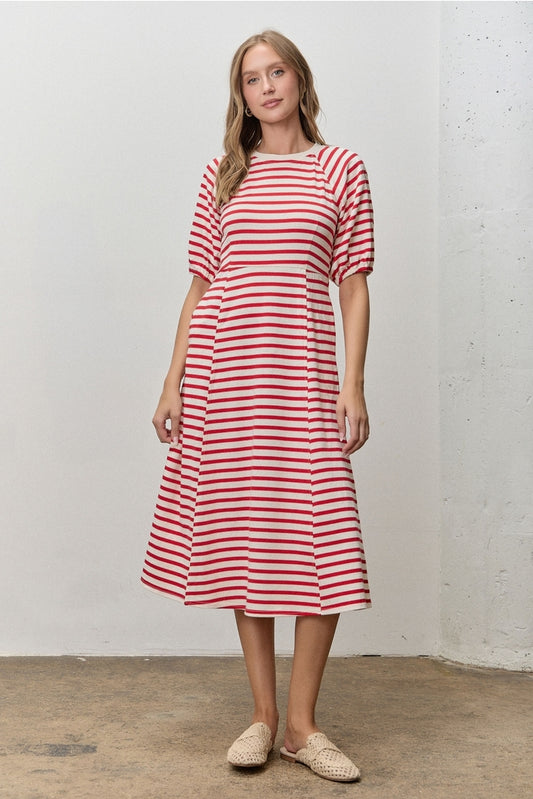 Bianca Striped Midi Dress
