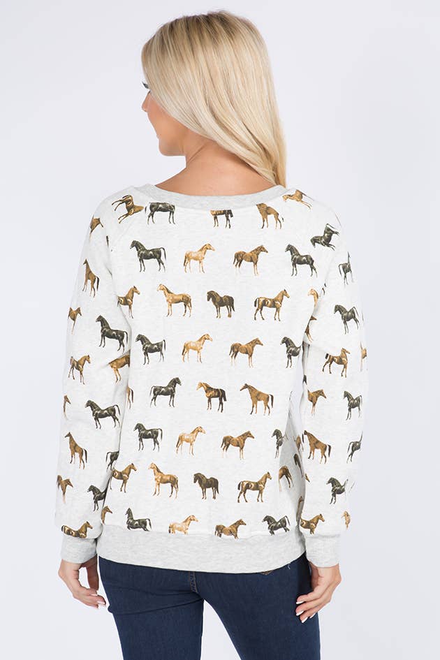 Derby Day Horse Sweatshirt