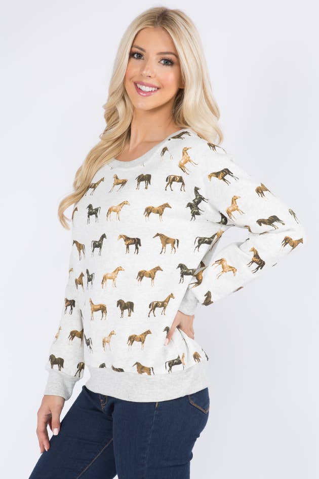 Derby Day Horse Sweatshirt