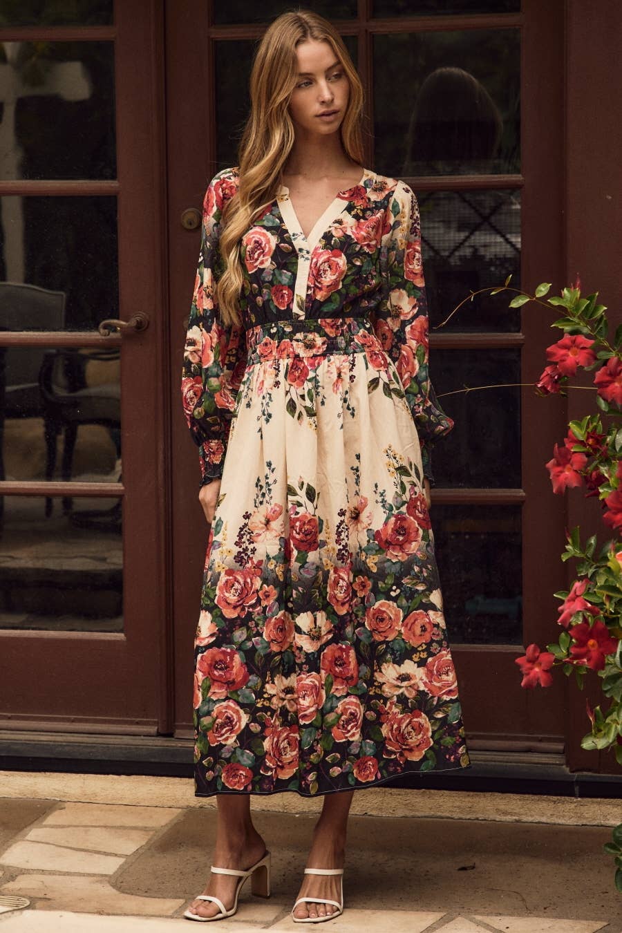 Caroline Maxi Dress- Cream