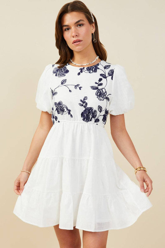 The Jessica- White Short Dress