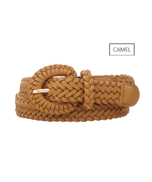Belt-Braided Faux Leather