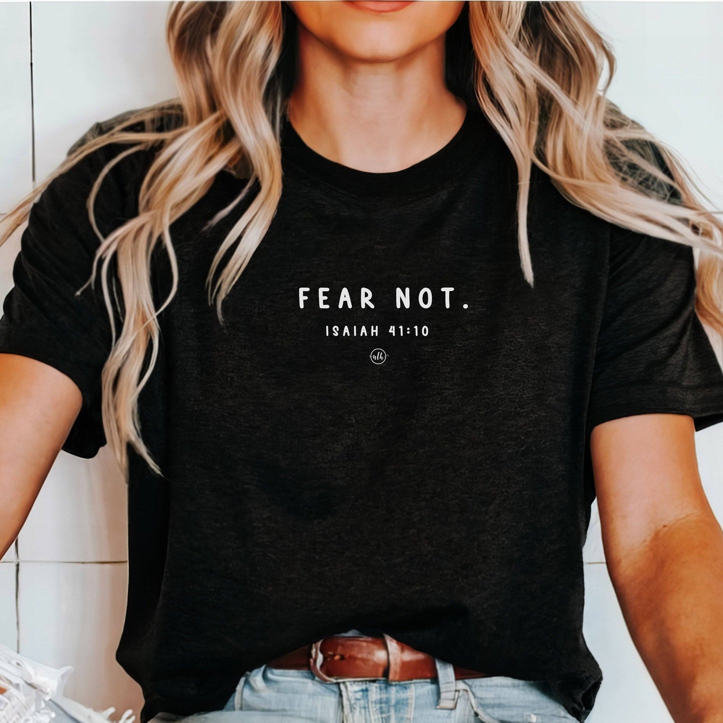Inspirational Tee- Fear Not Tee Black