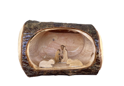 Mini Grotto Nativity- Olive Wood Jerusalem