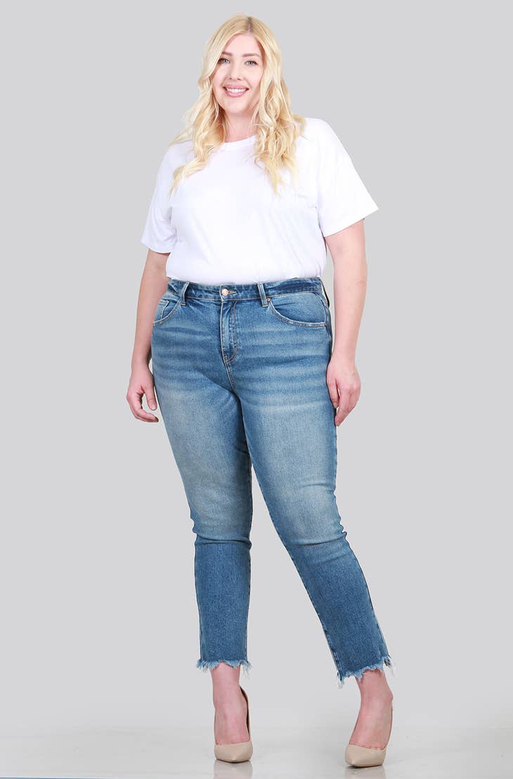 Plus size relaxed skinny
