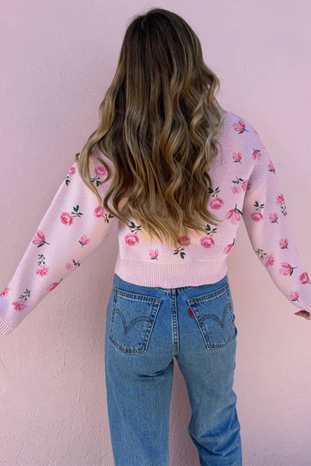 Bella Floral Knit Sweater