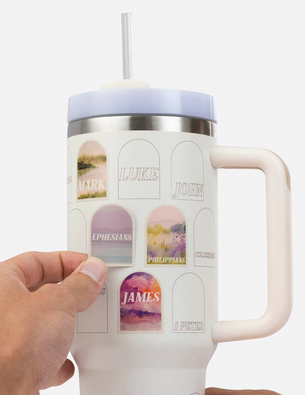 NT Bible 40 oz Tumbler - Cream