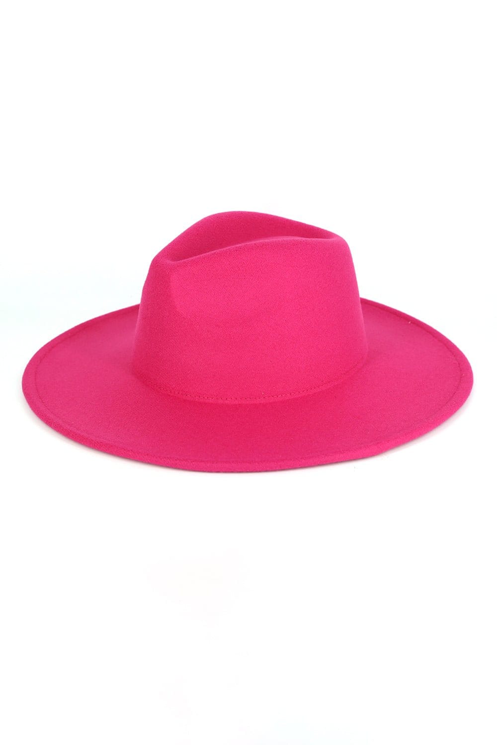 Fedora Felt Hat Wide Brim- Adjustable