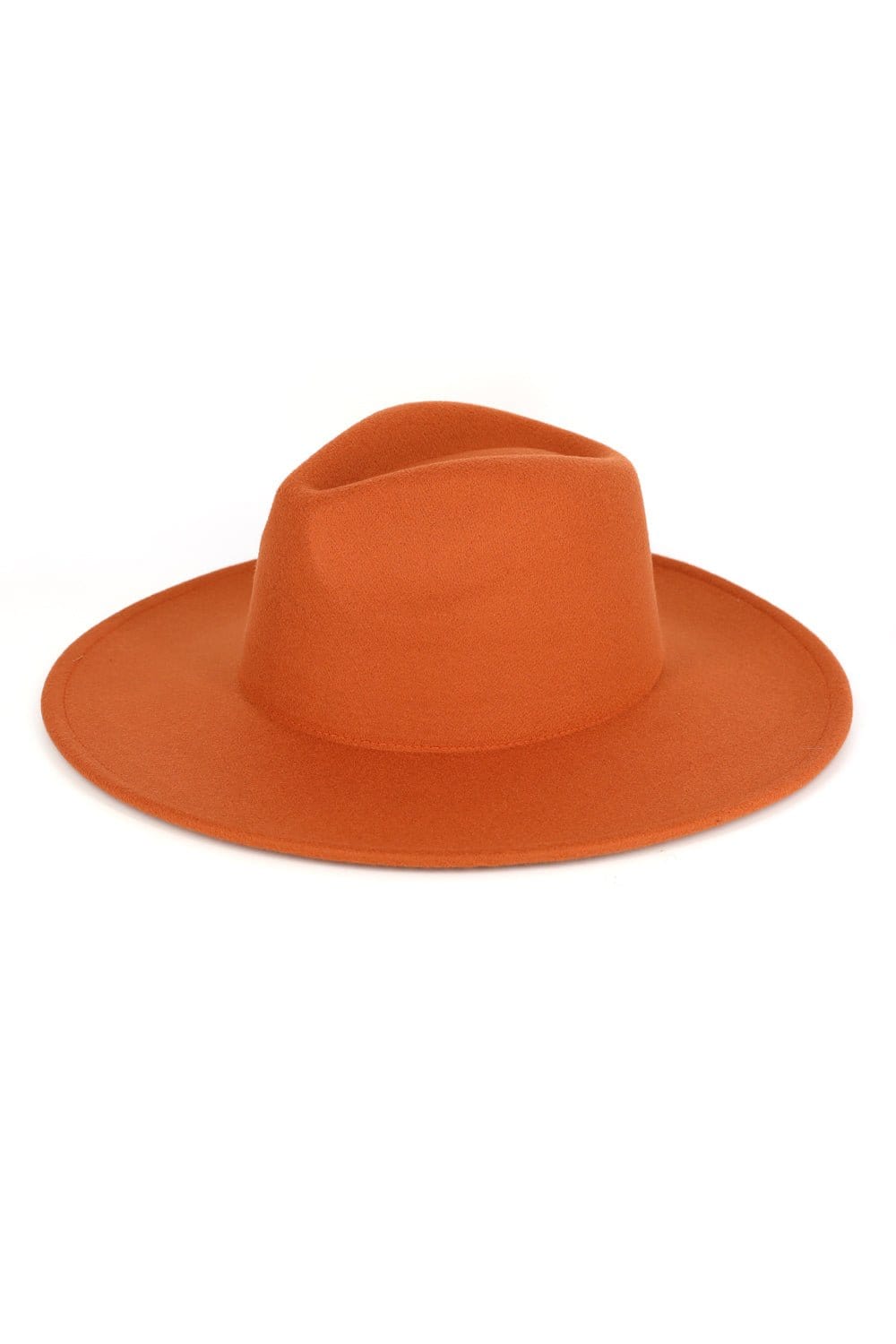 Fedora Felt Hat Wide Brim- Adjustable