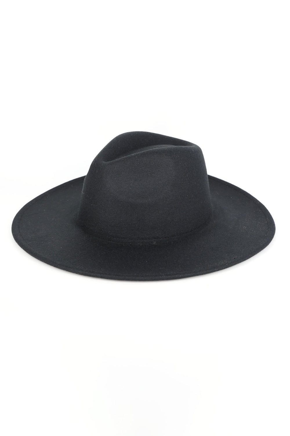 Fedora Felt Hat Wide Brim- Adjustable