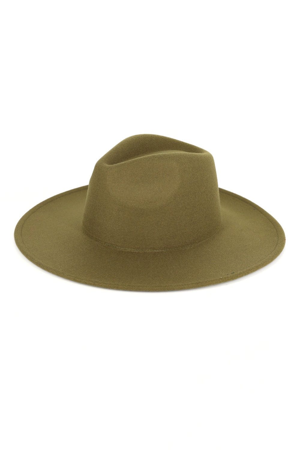 Fedora Felt Hat Wide Brim- Adjustable