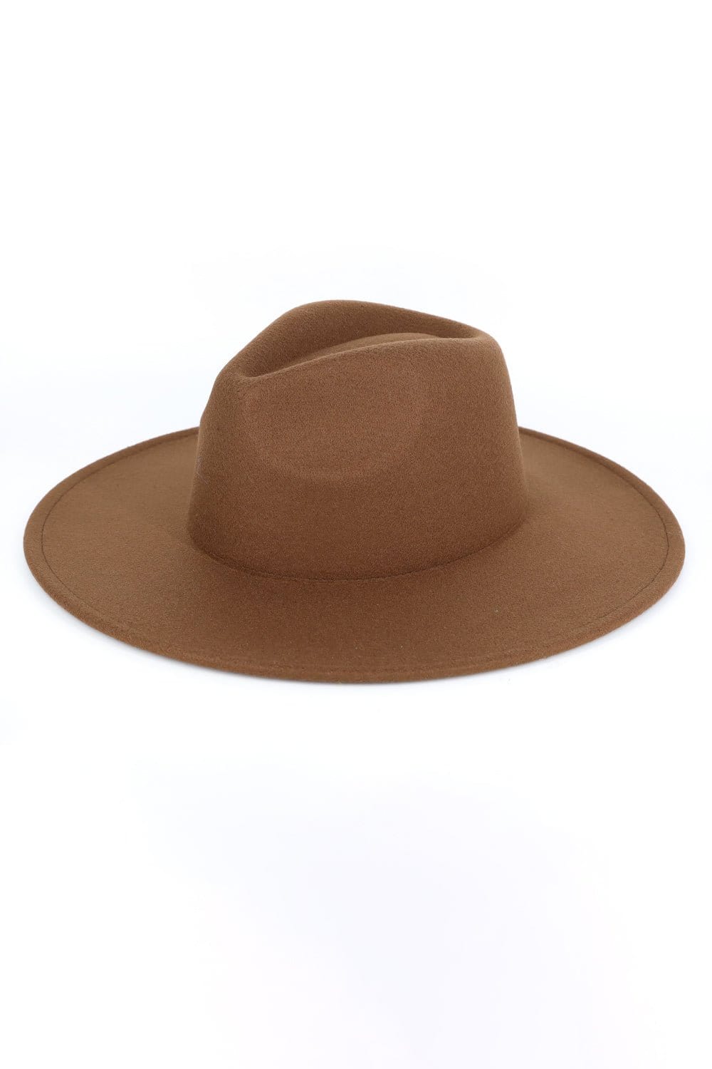 Fedora Felt Hat Wide Brim- Adjustable