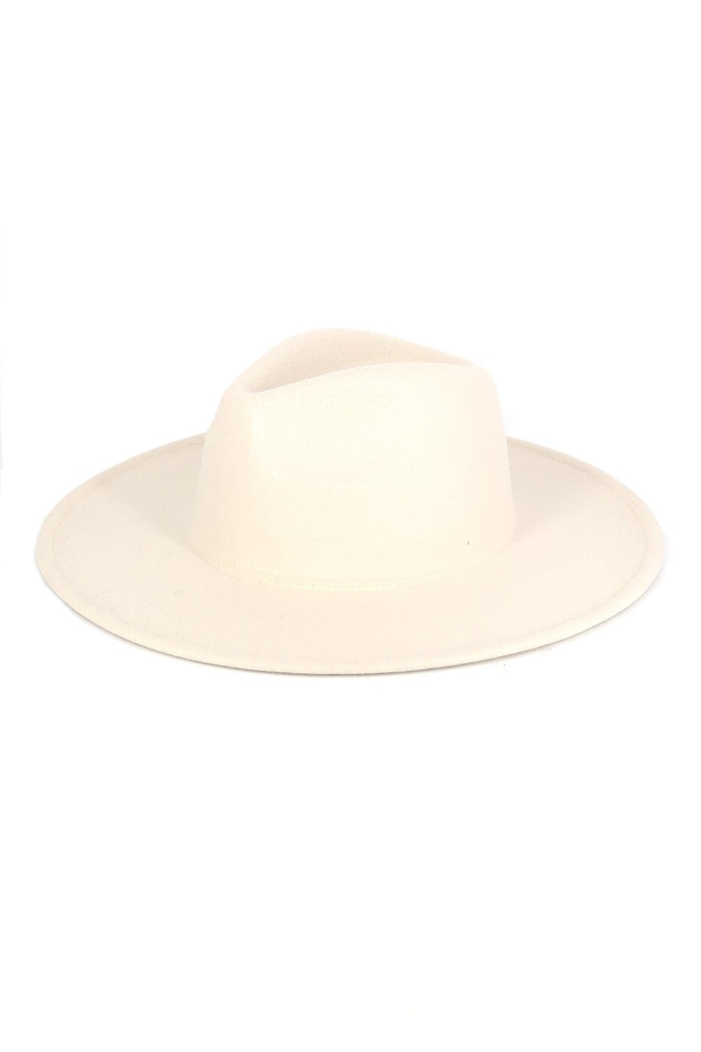 Fedora Felt Hat Wide Brim- Adjustable