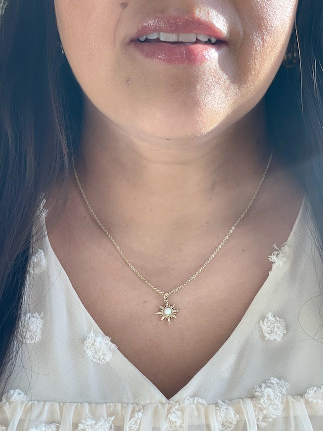 BB Horizon Necklace opal stone